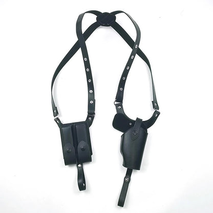 black-double-row-leather-holster