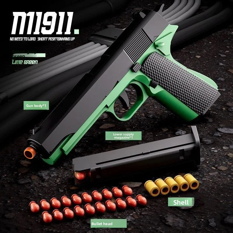 M1911 green soft bullet gun