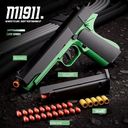 M1911 green soft bullet gun