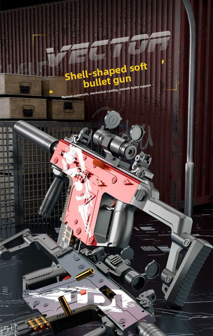 Vector electric shell ejection soft bullet gun