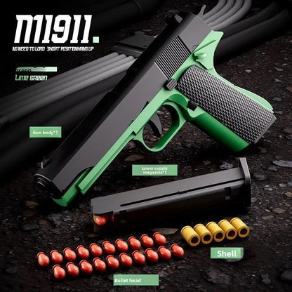 M1911 green soft bullet gun