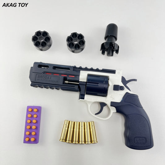 Blue shell ejection revolver