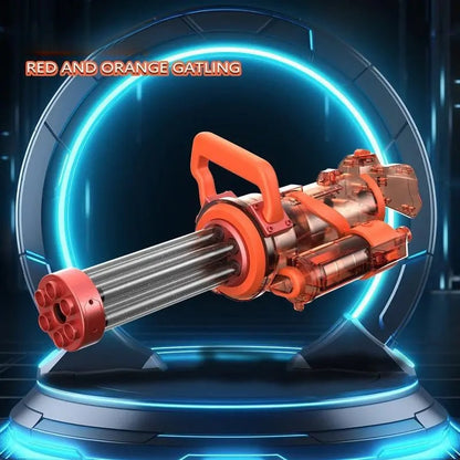 Gatling orange electric water gun