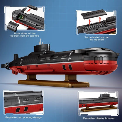 shark-941-submarine-military-building-block-construction