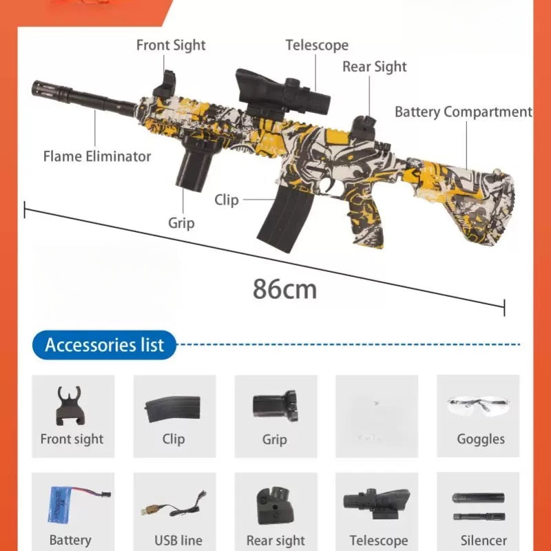 HK 416D Yellow Gel Blaster