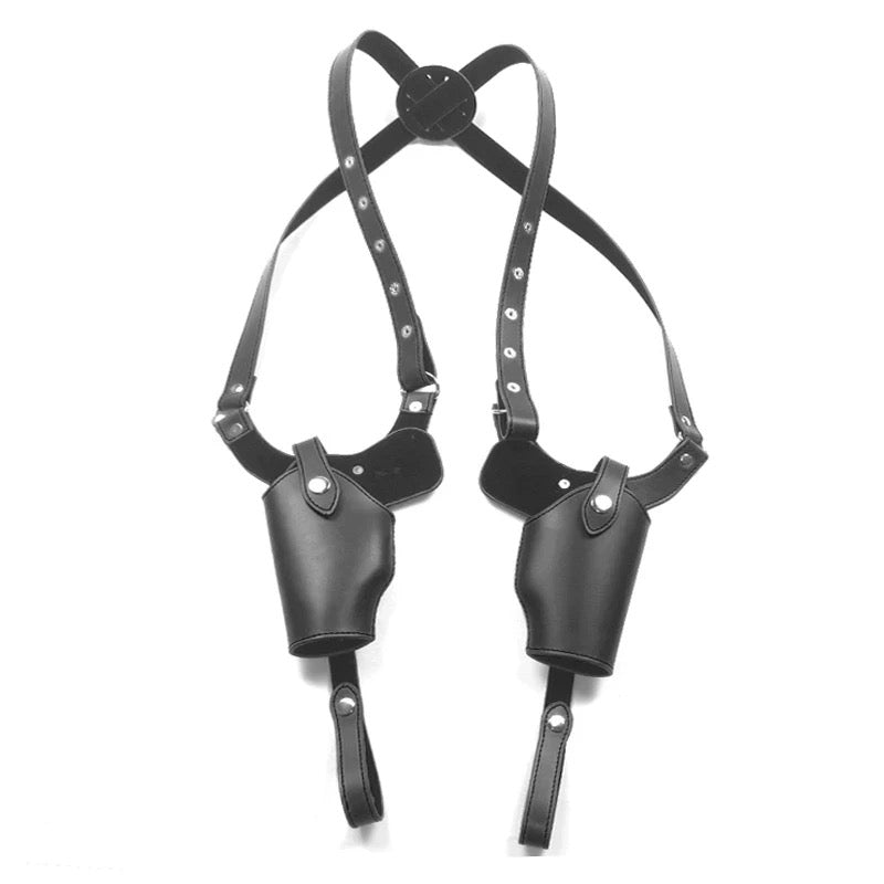 black-dual-pistol-leather-holsters