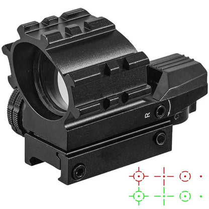 Black holographic red and green dot sight