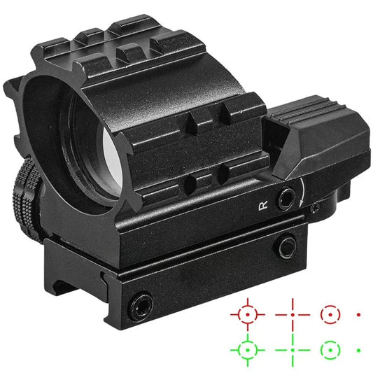 Black holographic red and green dot sight