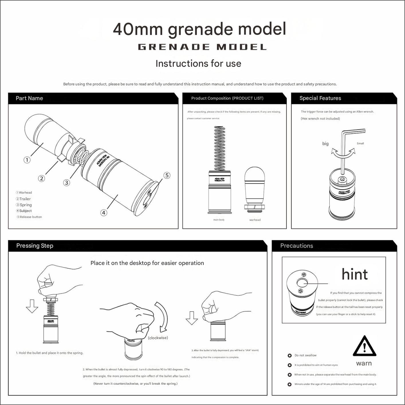 RAGE-M79 Grenade Launcher Toy Gun