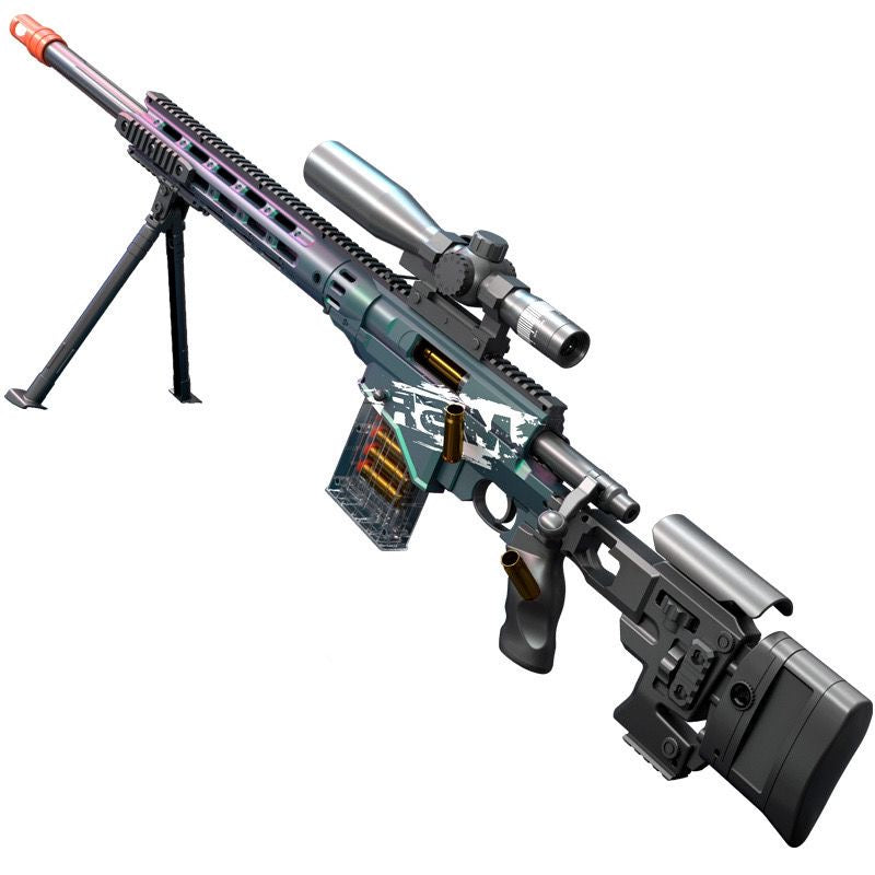 Toy Shell Ejection Rifle MSR Manual Shell Ejection Soft Bullet Toy Gun-Children Sniper Rifle ...