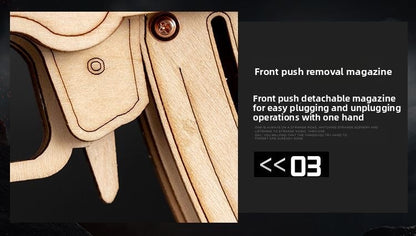 Push forward to disassemble the magazine