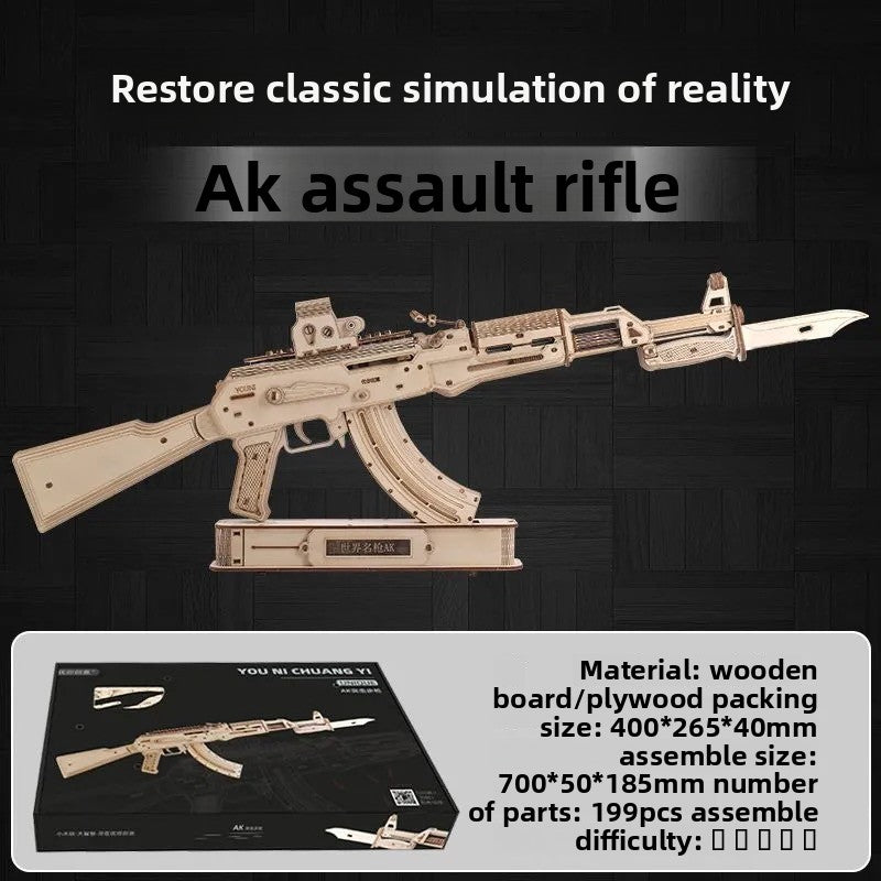 AK with display stand and scope