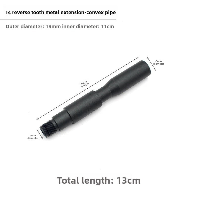 13cm concave and convex tube