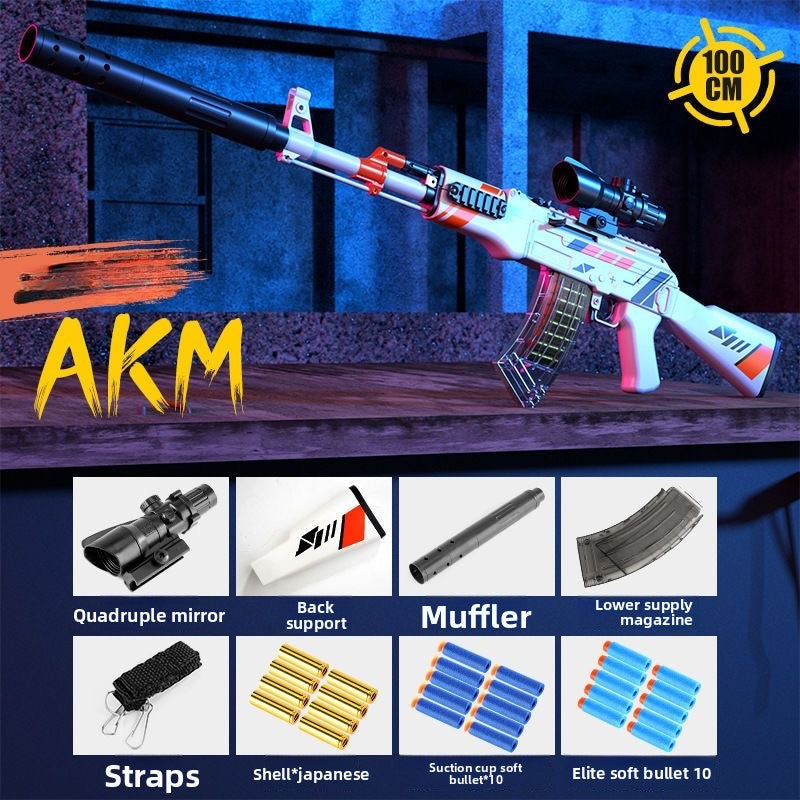 AKM red soft bullet gun
