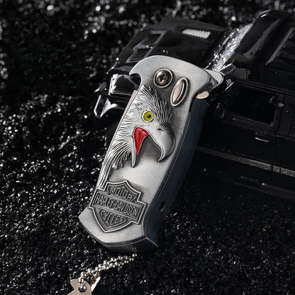 Silver eagle head lighter