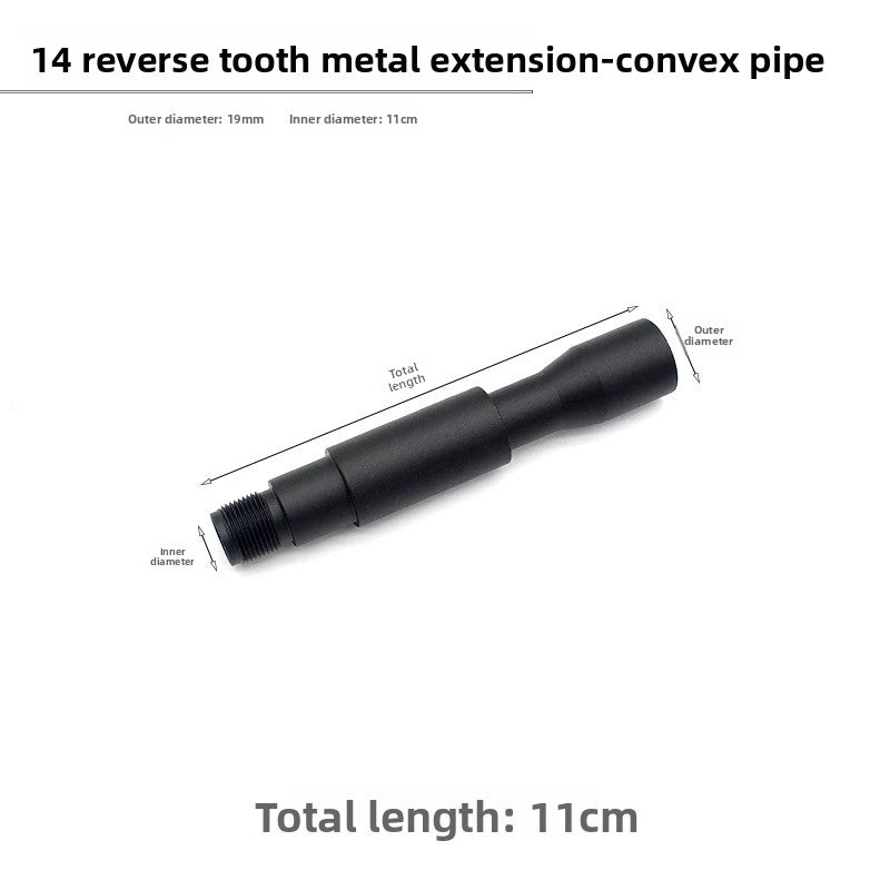 11cm concave and convex tube