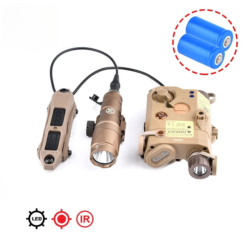 Sand-colored red laser sight