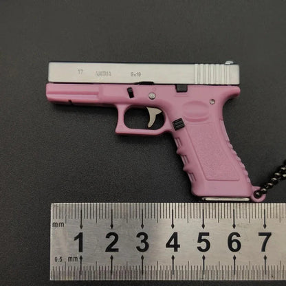 Silver-pink gun model