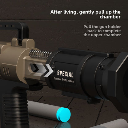 Pull back and load easily