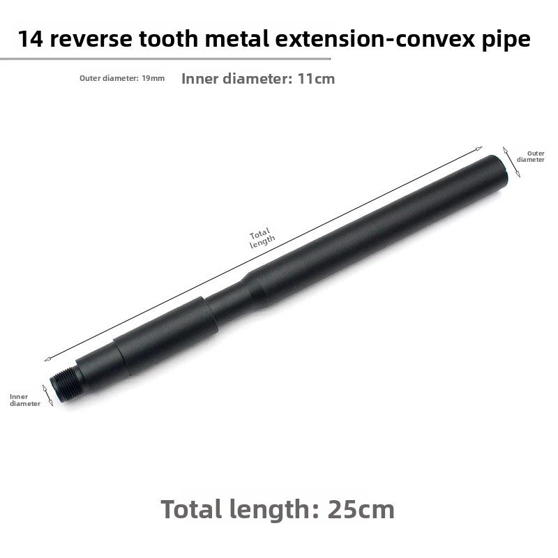 25cm concave and convex tube