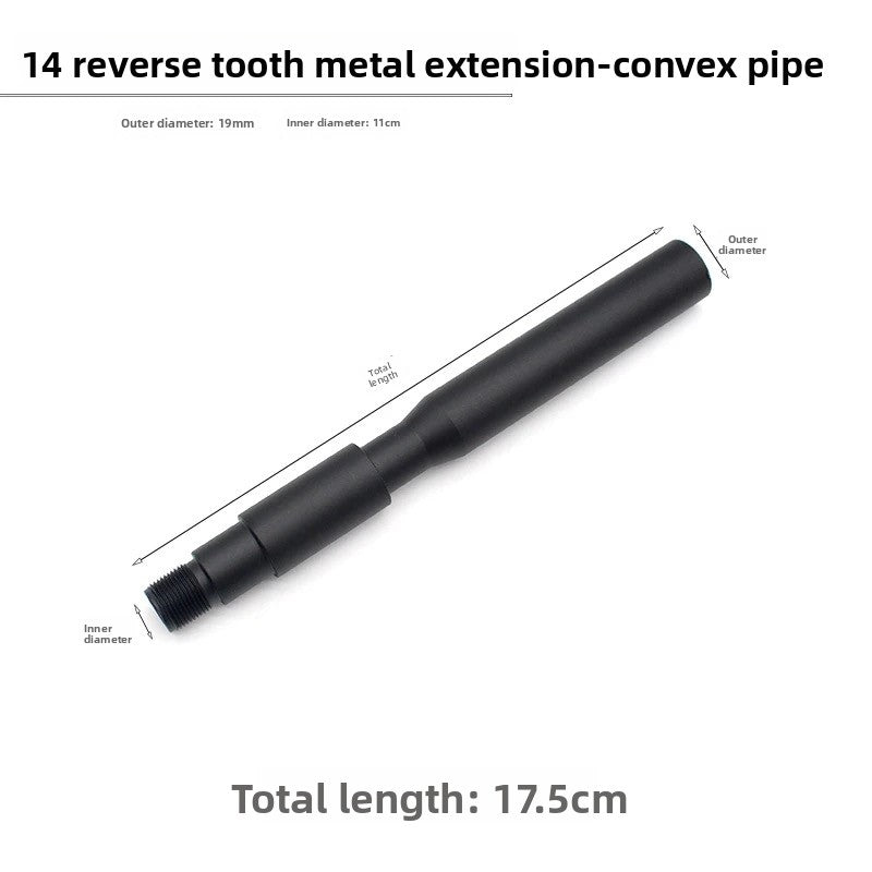 17.5cm concave and convex tube