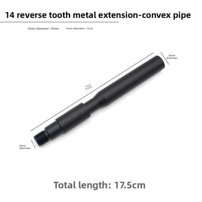 17.5cm concave and convex tube