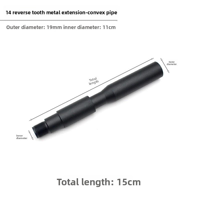 15cm concave and convex tube