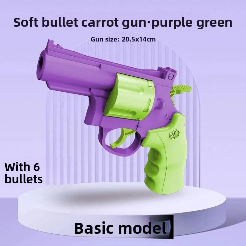 3D printed purple revolver