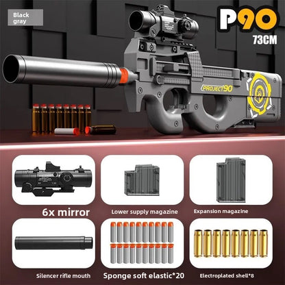 P90 gray soft bullet gun
