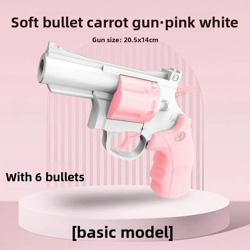 3D printed pink revolver