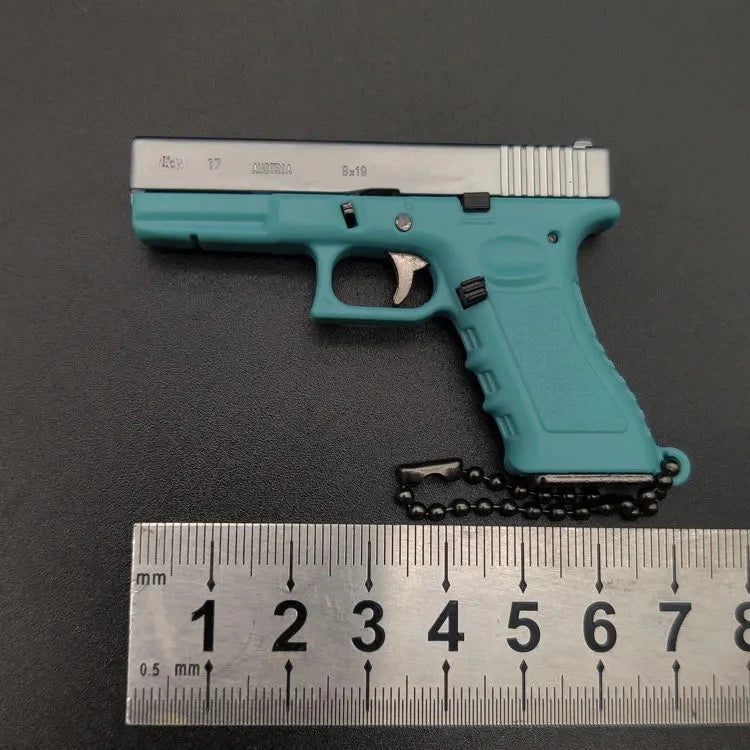 Silver-blue gun model