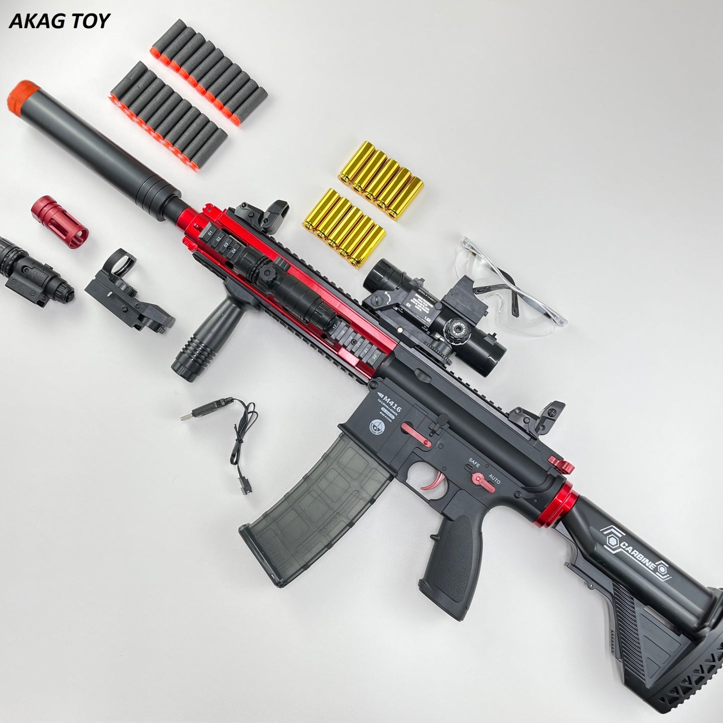 m416 red soft bullet gun