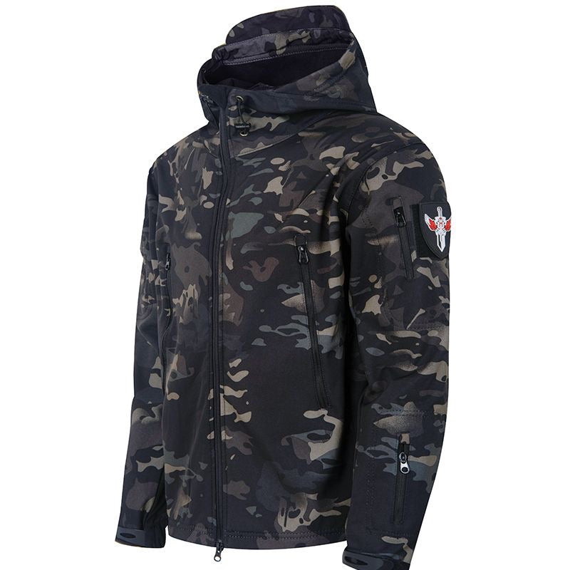 black-camouflage-military-jacket