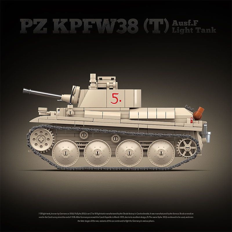 panzer-38-t-building-block-tank-model