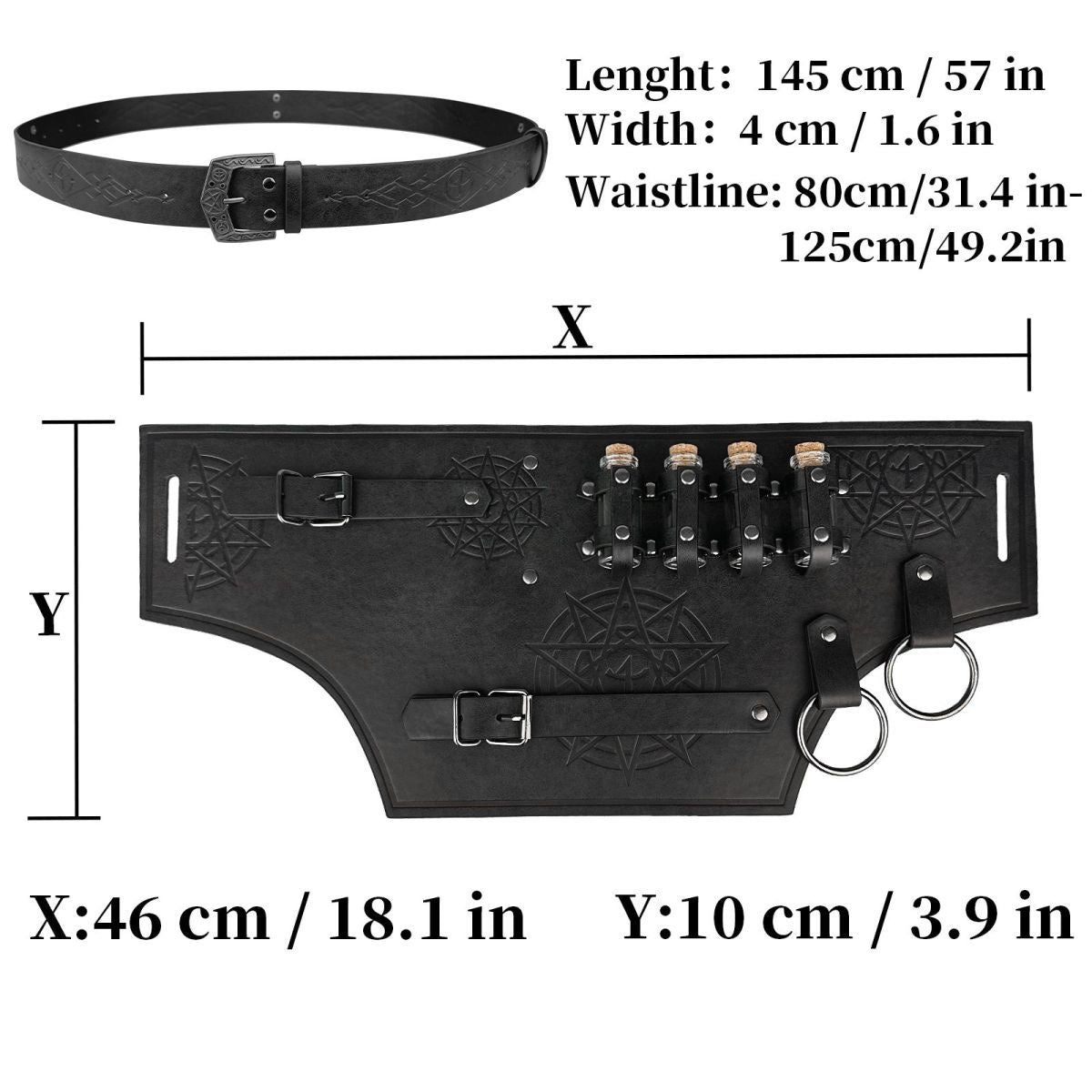 Medieval Alchemist's Belt Tactical Gear Pouch