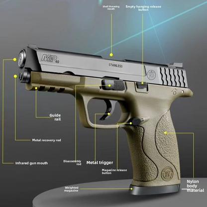 MP40 Automatic Shell Ejection Laser Gun - Toy Gun