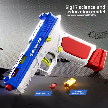 SI G17 Automatic Burst Shell Ejection Soft Bullet Gun - Toy Gun