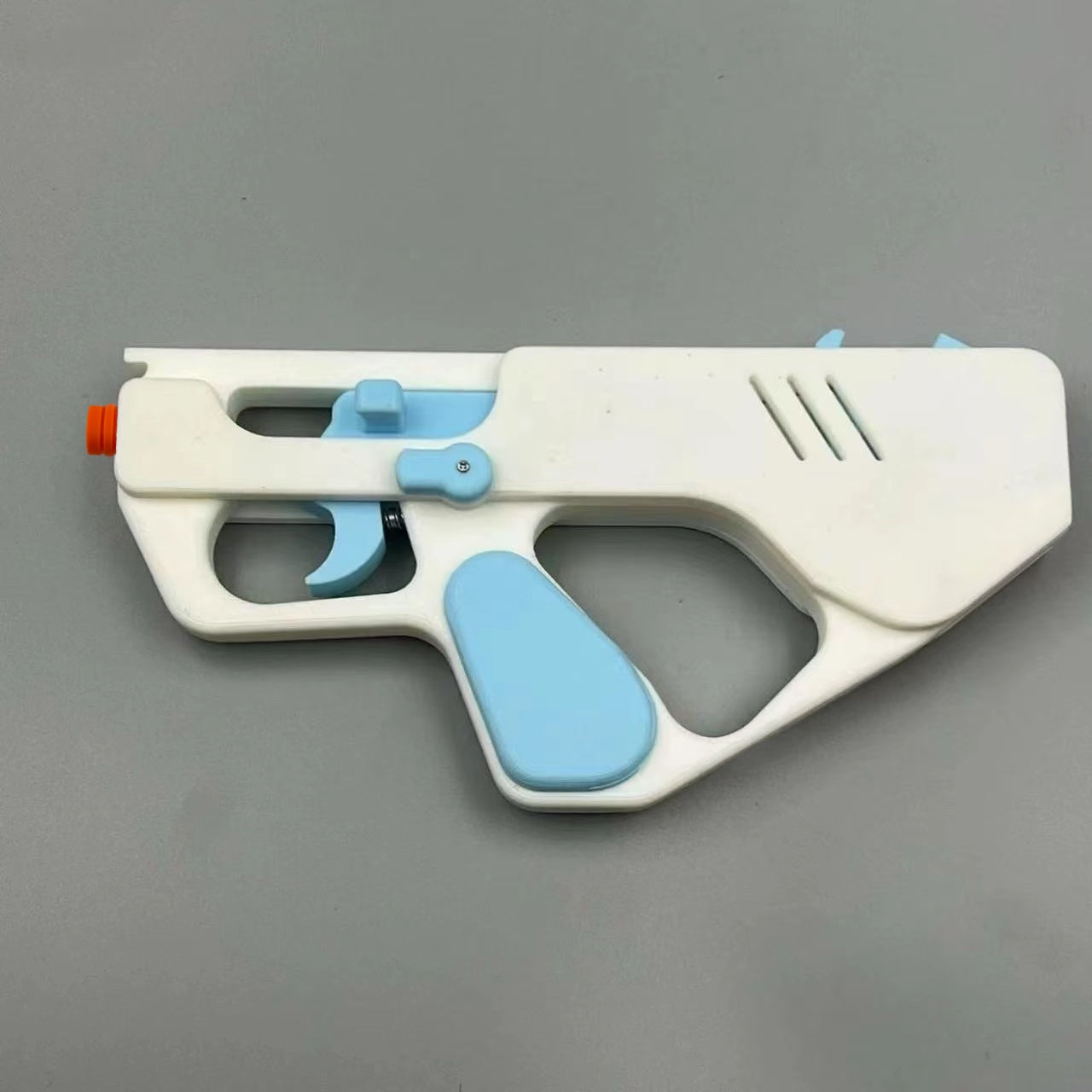 3D printed blue toy gun