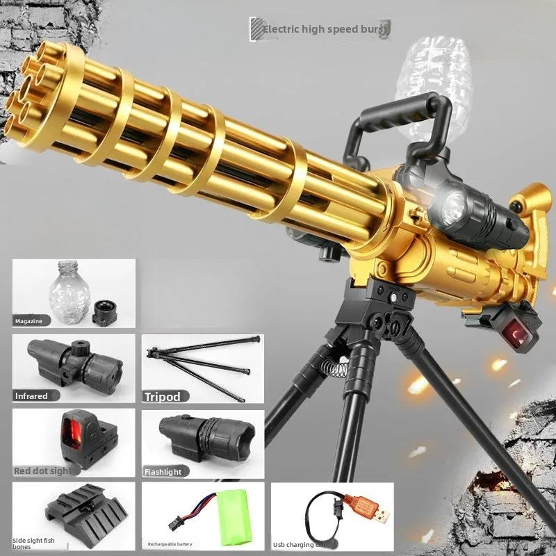 Gold gel gun with stand