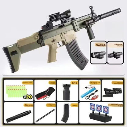 SCAR green soft bullet gun