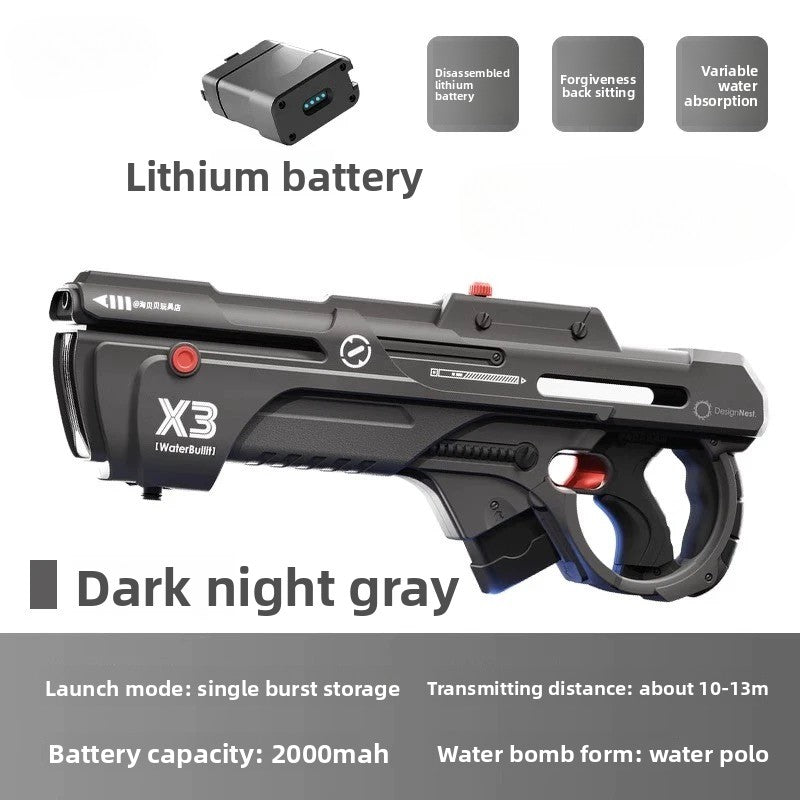 X3 Electric Grey Water Gun