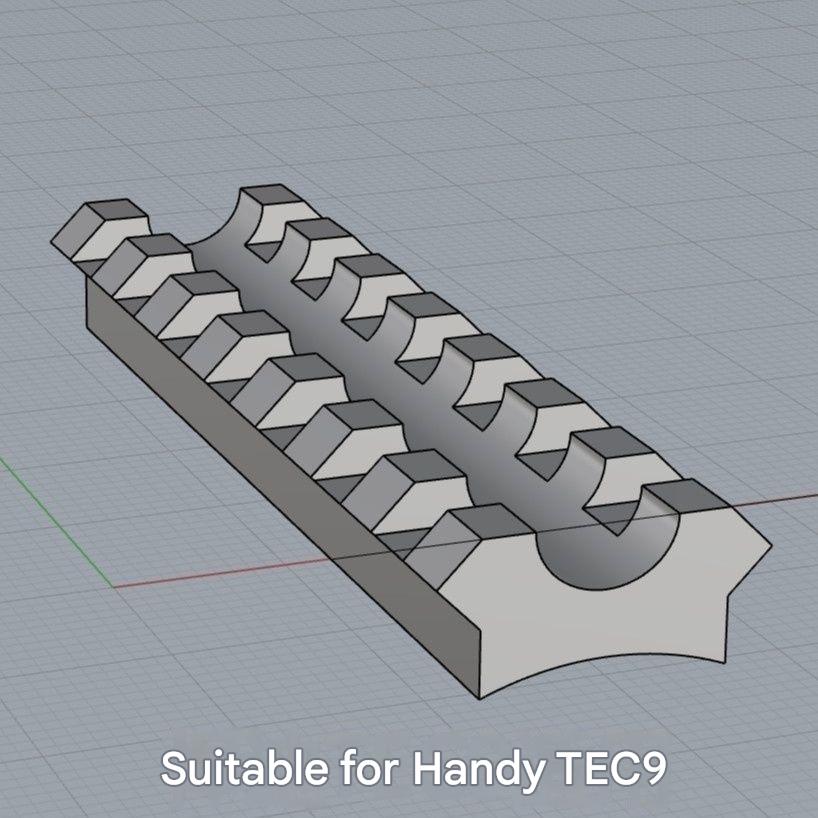 Handi TEC-9 Curved Side Guide Rail