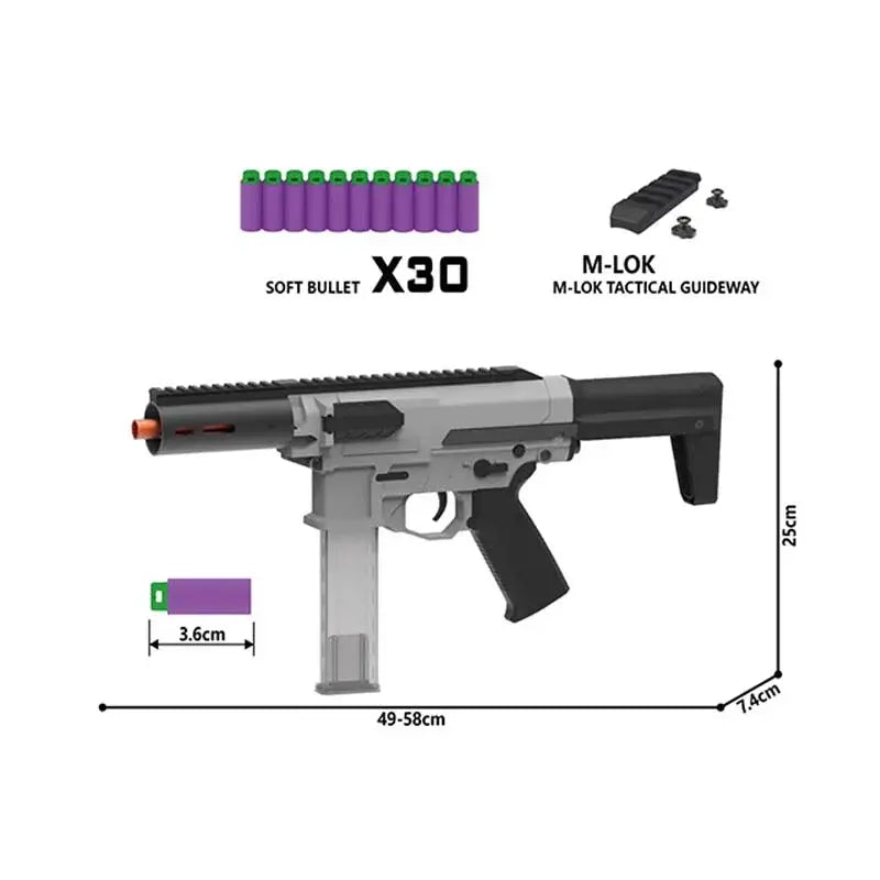 Zius BK-1S/BK-2S Electric Nerf Toy Gun
