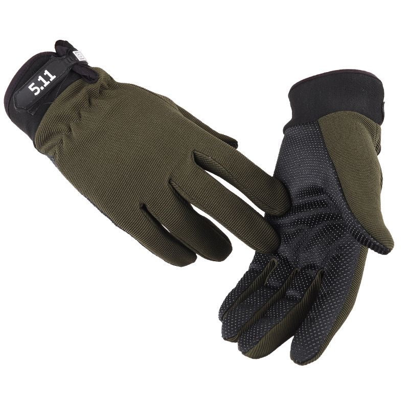 full-finger-green-gloves