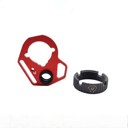 Red metal brake