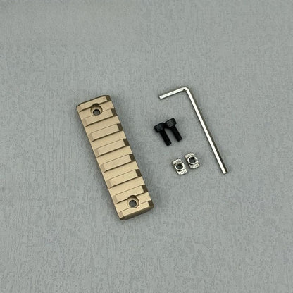 7 slot sand color rail piece