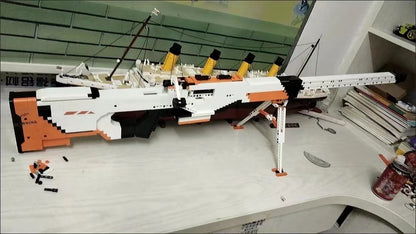 AWM Shell Ejection Building Block Toy Gun
