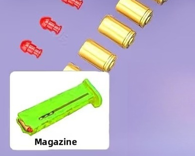 Desert Eagle Shell Ejection Soft Bullet Toy Gun