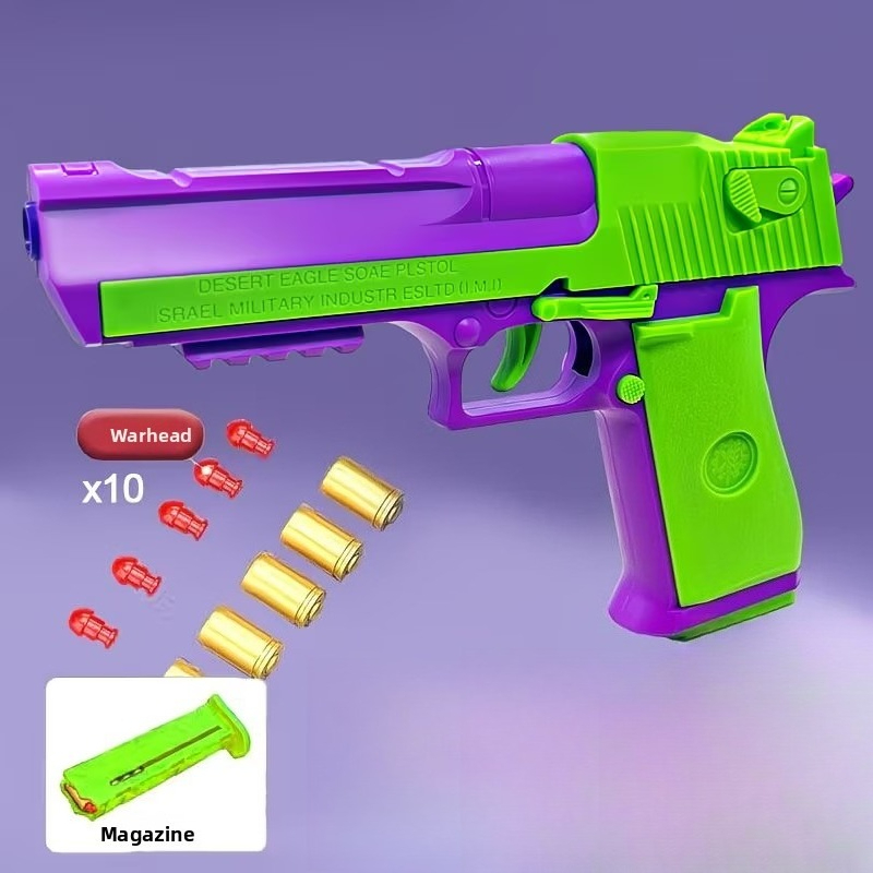 Desert Eagle Shell Ejection Soft Bullet Toy Gun