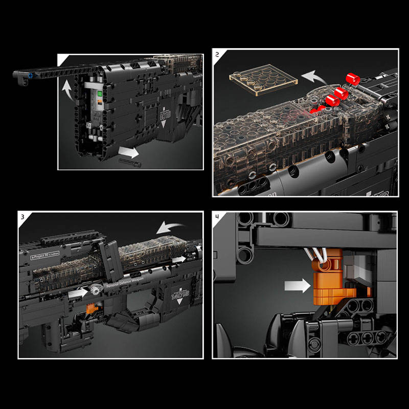 P90 Electric Building Block Toy Gun Model